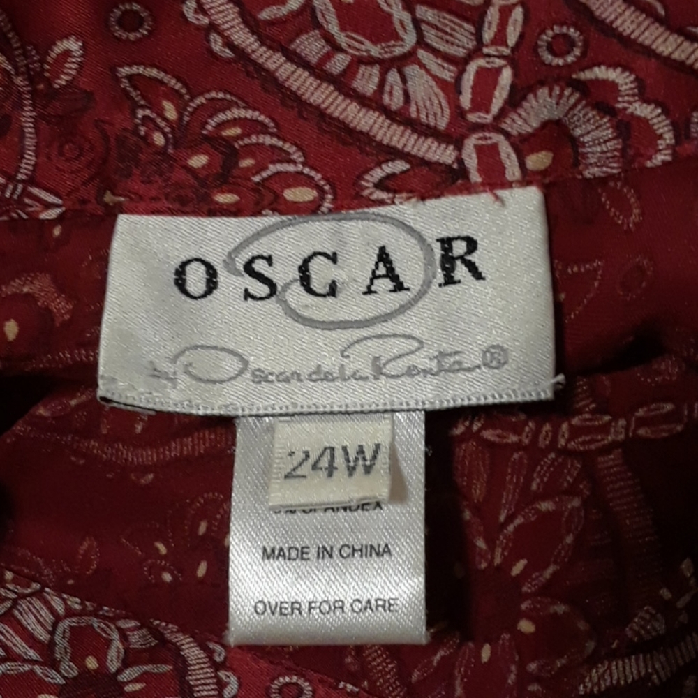 Oscar de la Renta silk blouse - 24W - Picture 5 of 7